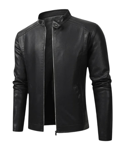 Arthur - Blouson biker en cuir élégant pour hommes
