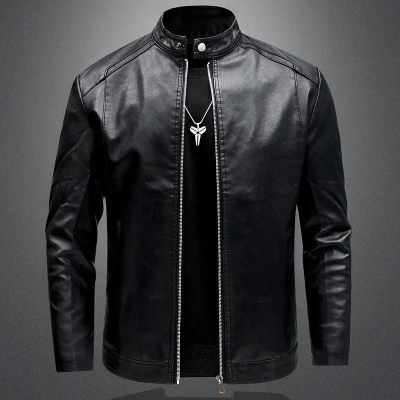 Arthur - Blouson biker en cuir élégant pour hommes