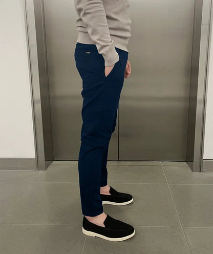 Maxime | Pantalons chino élastiques slim de luxe