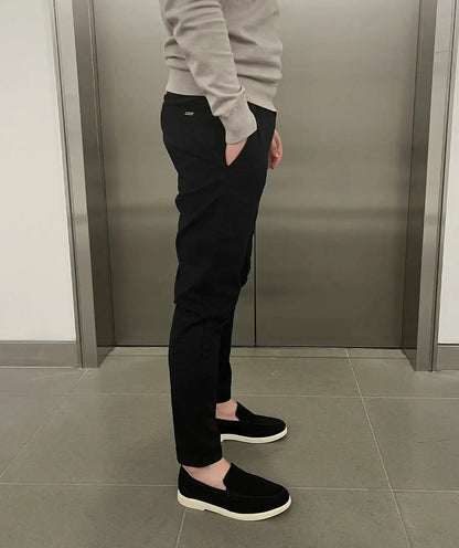 Maxime | Pantalons chino élastiques slim de luxe