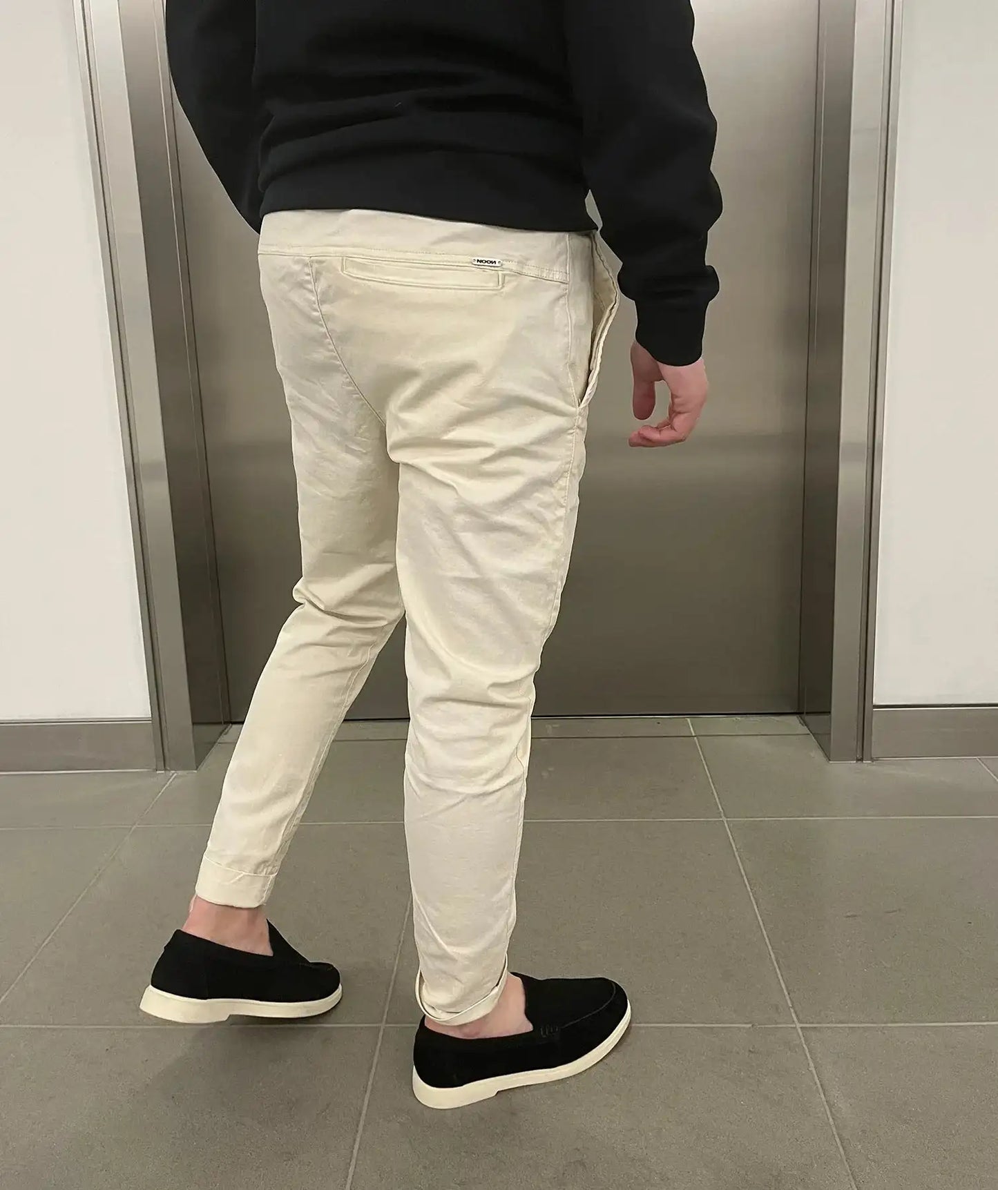 Maxime | Pantalons chino élastiques slim de luxe