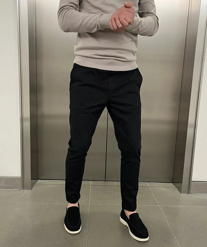 Maxime | Pantalons chino élastiques slim de luxe