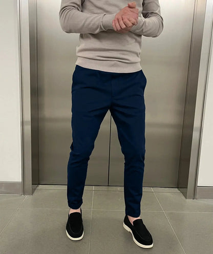 Maxime | Pantalons chino élastiques slim de luxe