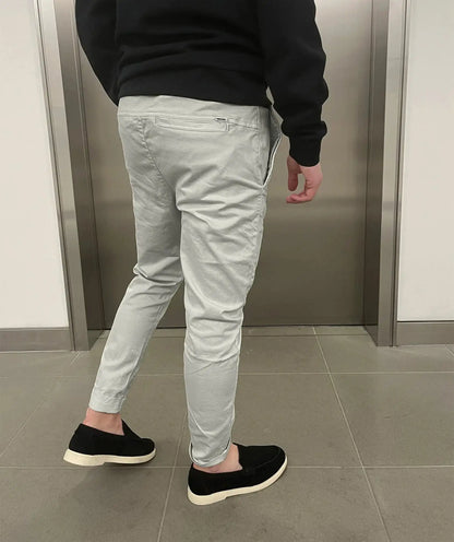 Maxime | Pantalons chino élastiques slim de luxe